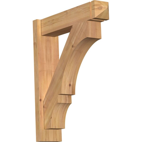 Ekena Millwork Balboa Smooth Arts and Crafts Outlooker, Western Red Cedar, 5 1/2"W x 22"D x 26"H OUT06X22X26BOA03SWR - main